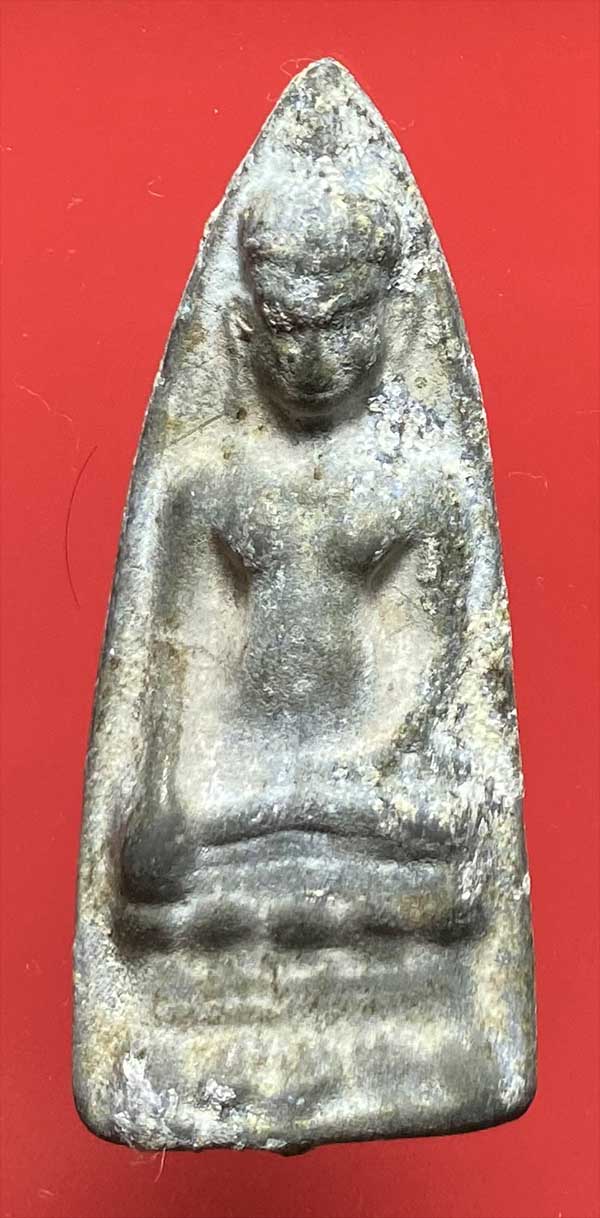 พระหูยาน พิมพ์ใหญ่ เนื้อชินเขียว จ.ชัยนาท พร้อมใบประกาศที่ 2