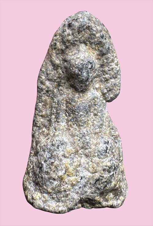 พระรอด 2 หน้า พะเยา เนื้อชินเขียว