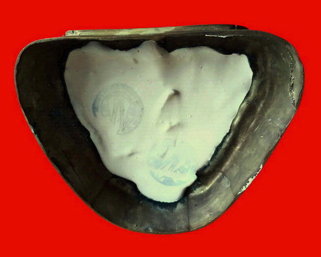 รูปหล่อบูชาหลวงพ่อแย้ม วัดสามง่าม จ.นครปฐม รุ่นสร้างกำแพงวัด อายุ 94 ปี สวยมากค่ะ