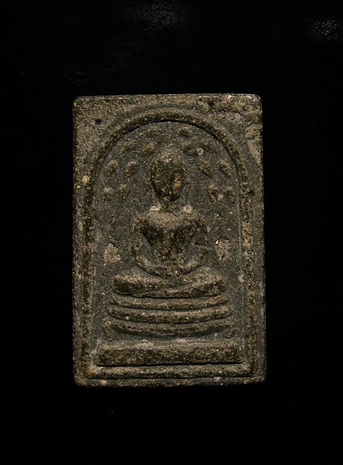 สมเด็จปรกโพธิ์เนื้อใบลาน วัดดอนยายหอมปี 39 หลังยันต์ 