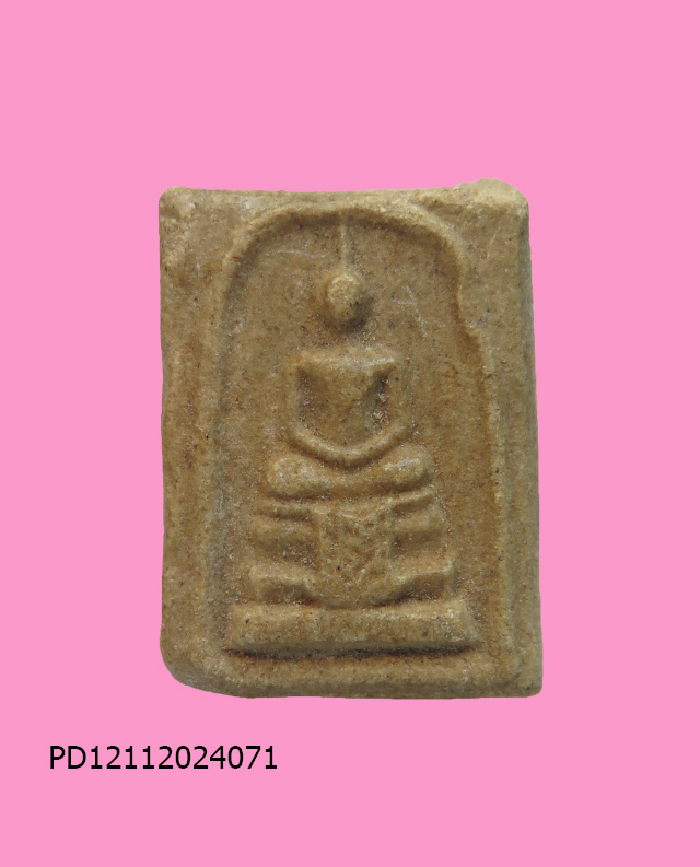 สมเด็จฐานผ้าทิพย์ เนื้อน้ำมัน มีจาร