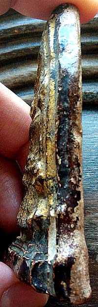 *พระโคนสมอ อยุธยา ปางสมาธิ เนื้อดินลงรักปิดทองเดิม*