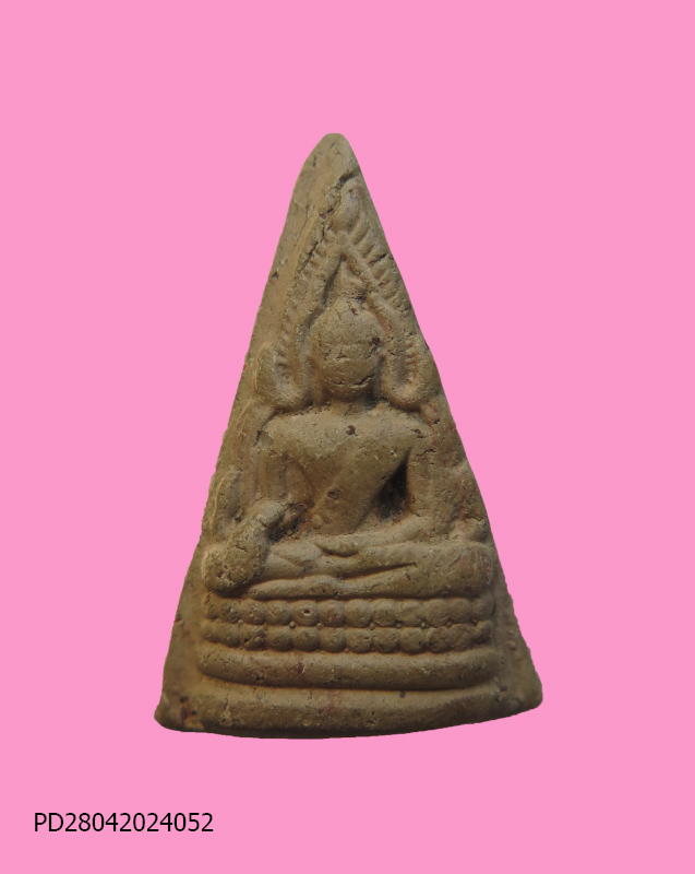 พระพุทธชินราช เนื้อดิน หลังจารเฑาะว์