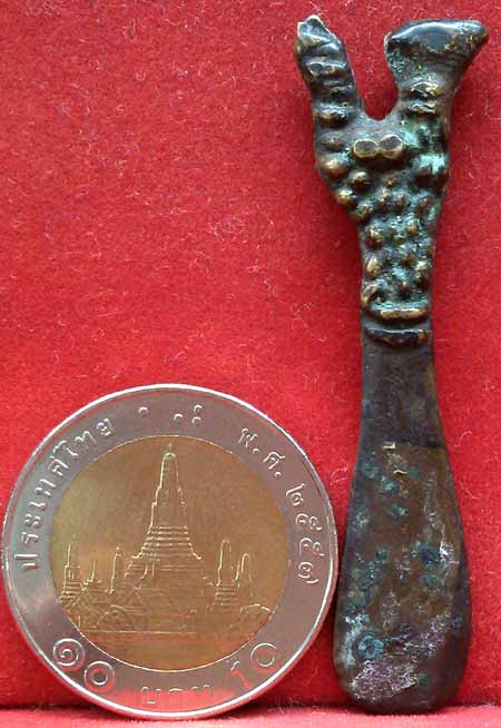 *ด้ามป้ายปูนแดงกินกับหมาก หัวหงส์ โลหะผสม*