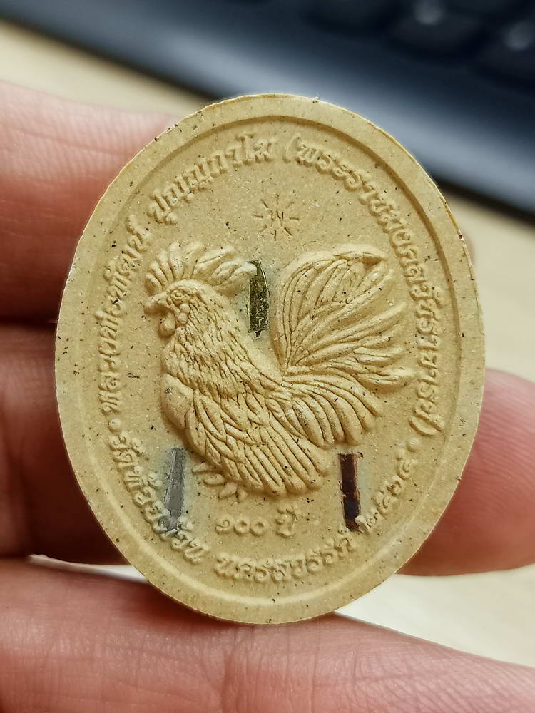 5-51 พระผงหน้าใหญ่ พญาไก่พันล้าน หลวงพ่อพัฒน์ วัดห้วยด้วน นครสวรรค์ 2564 กล่องเดิม