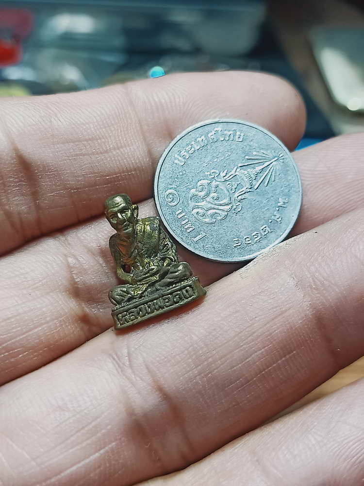 4-117 รูปเหมือน หลวงพ่อคง(วัดบางกะพ้อม) วัดธรรมโชติ อ.บ้านแพ้ว จ.สมุทรสาคร ทล. กล่องเดิม