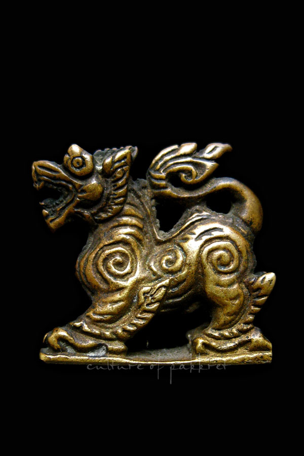 สิงห์ เนื้อทองผสม หล่อโบราณ (2203)