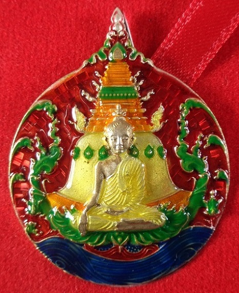 เหรียญพระพุทธภาวนาวิริยบารมี วัดระฆังโฆสิตารามวรมหาวิหาร จ.กรุงเทพฯ เนื้อเงินลงยาราชาวดี สวยครับ