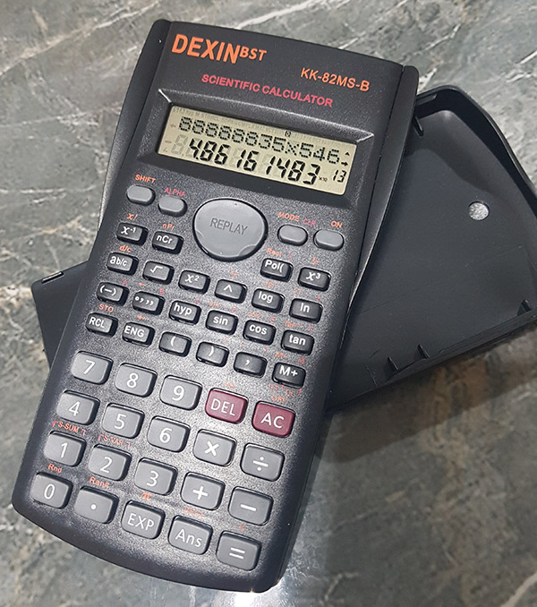เครื่องคิดเลขวิทยาศาสตร์ 240 ฟังก์ชั่น งานตู้โกดังญี่ปุ่น สภาพกริบเหมือนใหม่ จอแสดงผล แบบแสดง 2 แถว