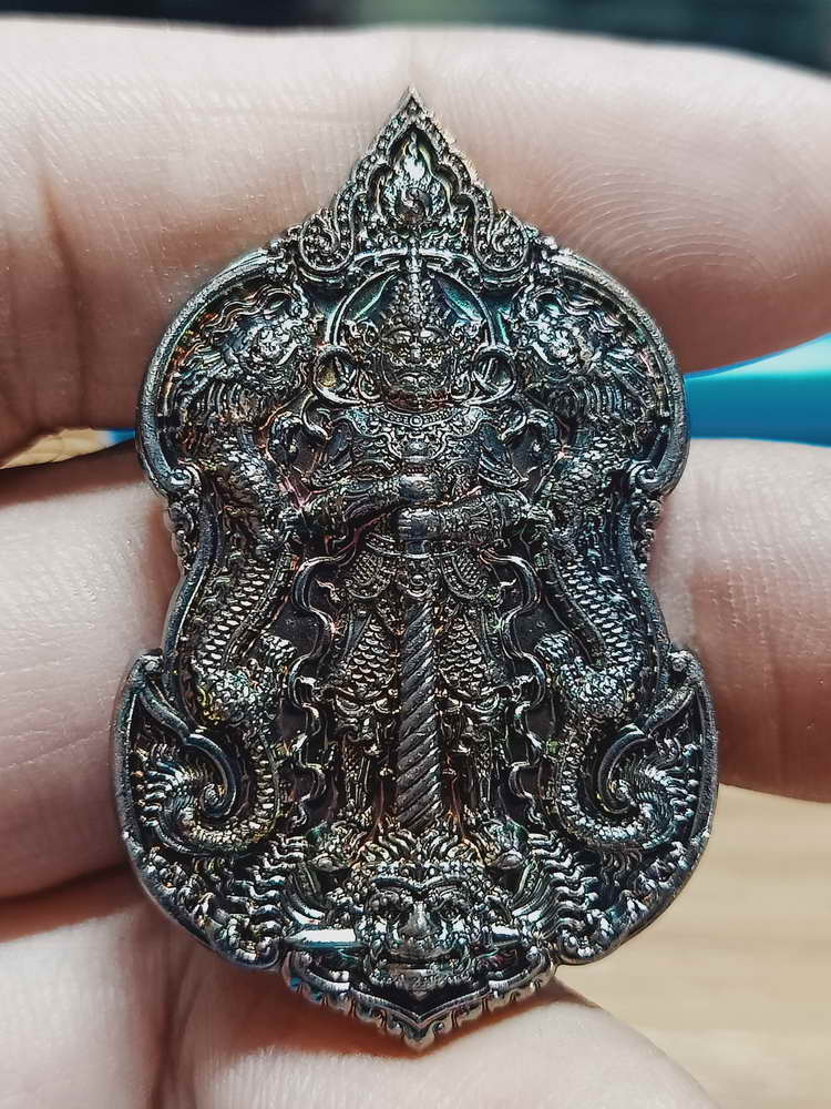 4-336 เหรียญท้าวเวสสุวรรณ มังกรสวรรค์ ศาลเจ้าเทพนาจา หาดใหญ่ สงขลา 2565 สัตตะ เลข 296 กล่องเดิม