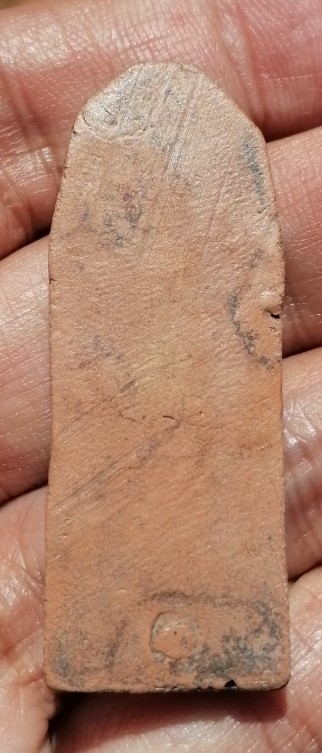 พระลีลาขาไขว้ เนื้อดิน หฃวงพ่อกวย วัดโฆษิตาราม จ.ชัยนาท เคาะเดียว   