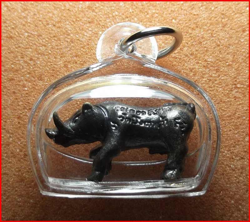 หมูทองแดงไอ้เกเขี้ยวตัน พระอาจารย์สมคิด วัดบึงตาต้า อ.ปลวกแดง จ.ระยอง เลี่ยมสวยพร้อมใช้