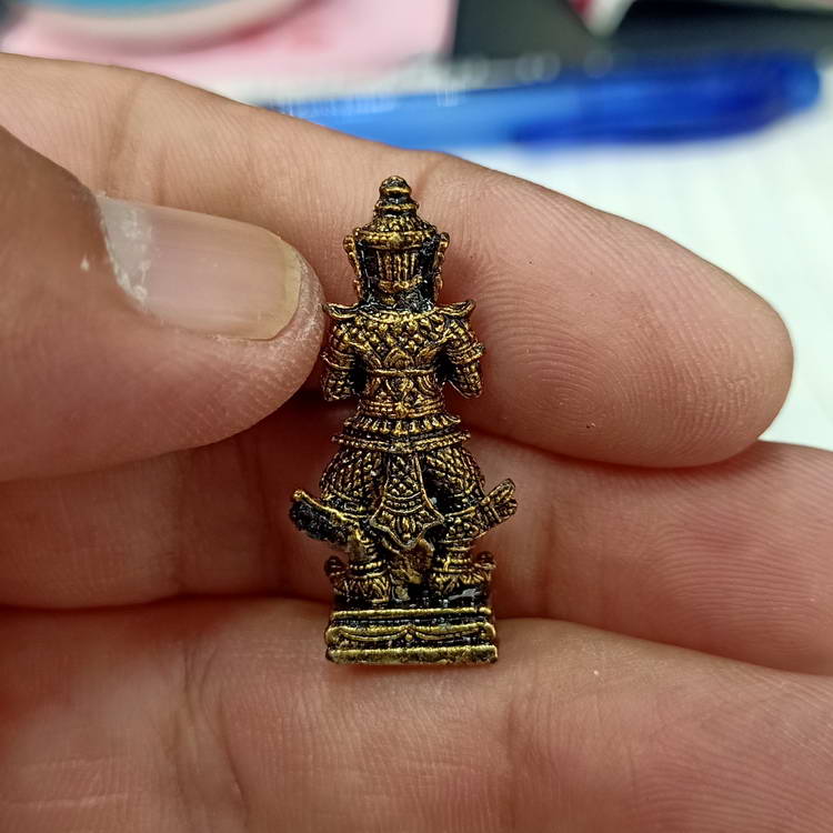 รูปหล่อท้าวเวสสุวรรณ ออกวัดมาบโพธิ์ อ.ภาชี จ.อยุธยา กล่องเดิม