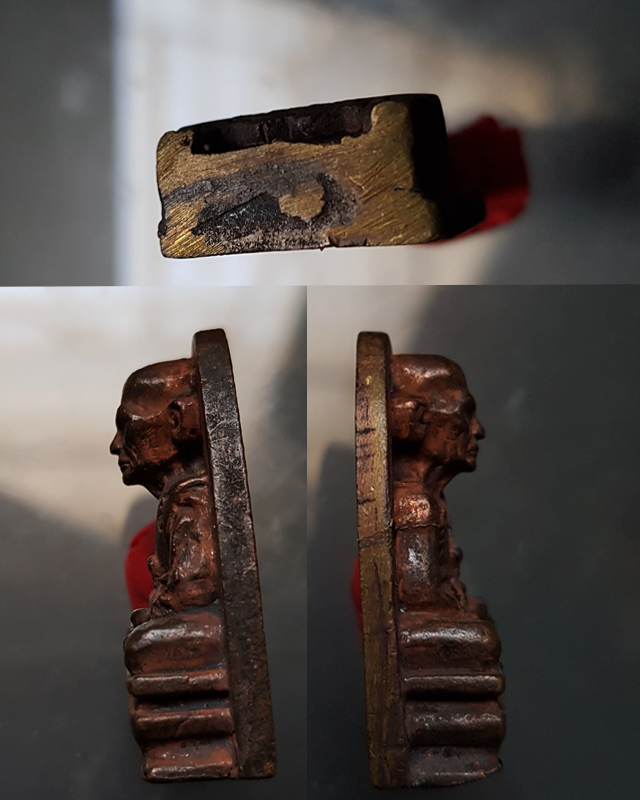 รูปเหมือนเตารีด หลวงพ่อท้วม วัดศรีสุวรรณ จ.สุราษฏร์ธานี รุ่นทำบุญอายุครบ 75ปี พ.ศ.2540