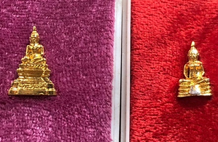 รูปหล่อพรพุทธะ 5 กล่อง สวยเดิม กล่องวัด