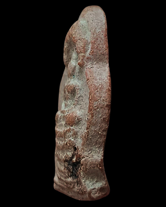 พระนาคปรกเนื้อดิน ขนาดสูง 3 ซ.ม. พระบ้านเก่าเก็บหลายสิบปี ไม่ทราบที่