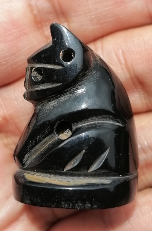 เสือหลวงพ่อเปิ่น รุ่นไตรมาส 44 เนื้อเขาควายแกะ อุดกริ่ง วัดบางพระ จ.นครปฐม ปี 2544 เคาะเดียว   