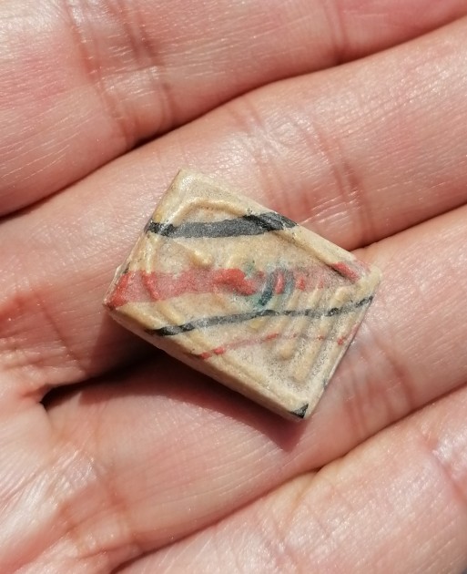 พระสมเด็จพิมพ์คะแนน​ เนื้อผงน้ำมันไม่ทราบที่ เคาะเดียว    