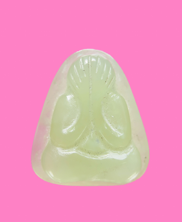 พระปิดตา เนื้อหินหยกแกะ วัดทุ่งเสรี ปี 19 หลวงปู่สงฆ์ วัดศาลาลอย ปลุกเสก