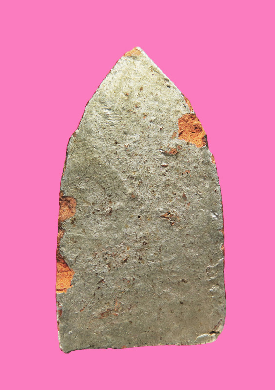 พระขุนแผนฐานผ้าทิพย์ เนื้อดิน ทาบอล์นเงิน เก่า 