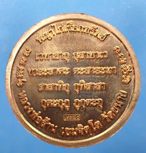 เหรียญพญาไก่รวยทรัพย์ พ่อหลวงล้าน วัดขนาย รุ่นเศรษฐีเงินล้าน ๕๕ สุราษฎร์ สวยกริ๊บ*107