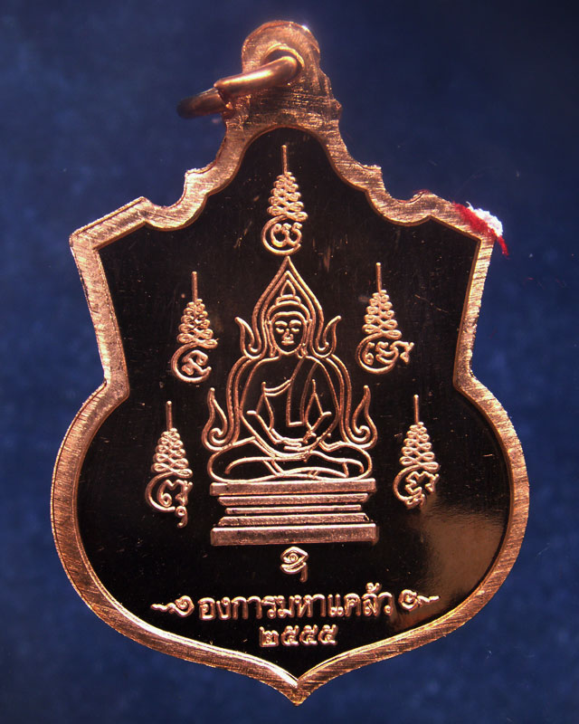 9.เหรียญ 2 มหาราช หลังยันต์องการมหาแคล้ว สมทบทุนสร้าง ร.พ. 84 พรรษามหาราช พ.ศ. 2555 เนื้อทองแดงขัดเง