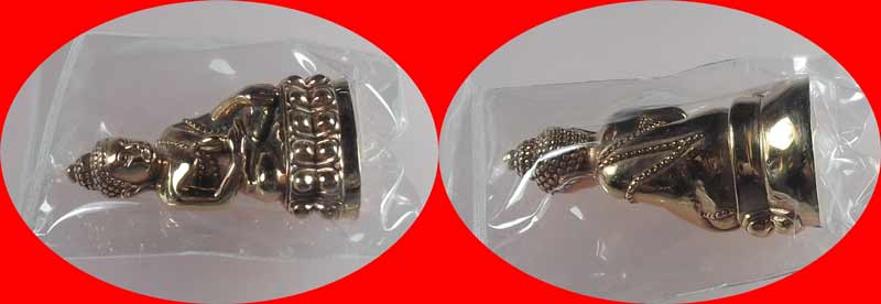 พระกริ่งสะดุ้งกลับ พระชัยวัฒน์ล้มลุก นาถสีโล พ่อท่านไข่ วาจาสิทธิ์ วัดลำนาว เนื้อนวโลหะแก่ทองคำ