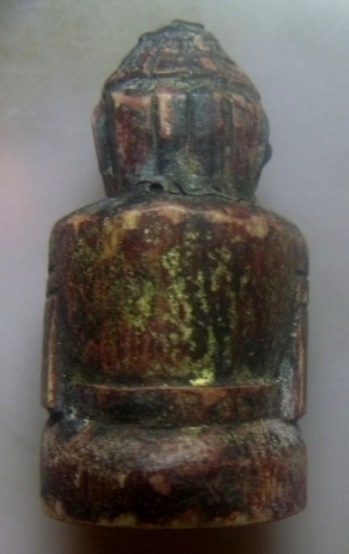 **เบา​ๆ​**พระพิฆเนศ เนื้อไม้แกะ ทาชาดแดงลงรักปิดทอง เก่าๆ เนื้อจัด**สวยๆ