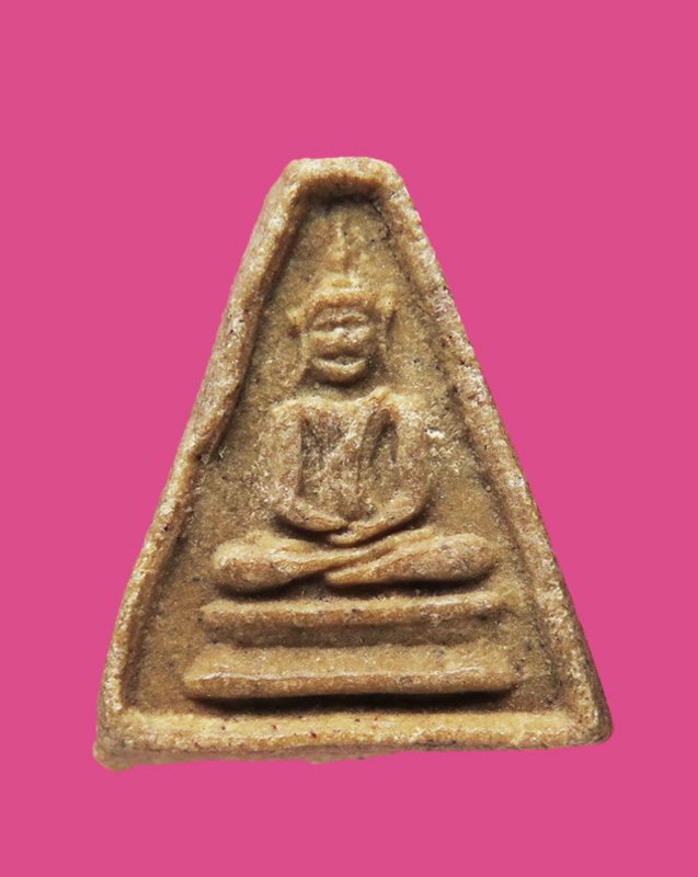 พระหลวงพ่อเพชร วัดลานบุญ เนื้อผงน้ำมัน หลังยันต์ ปี12