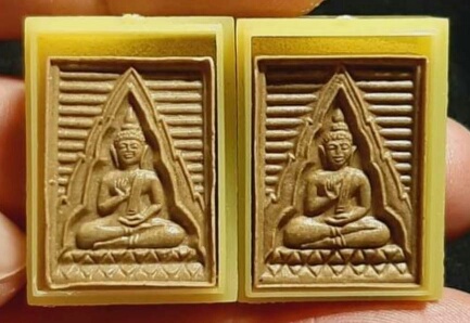 พระวัดปากน้ำ รุ่น6 (ปี 2532) พิมพ์พระพักตร์หนุ่ม และพระพักตร์เทวดา เคาะเดียว