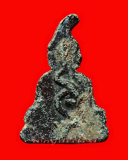 พระท่ากระดาน หลวงพ่อสอน วัดทุ่งลาดหญ้า จ.กาญจนบุรี พิมพ์เล็ก หลังยันต์ค่ะ