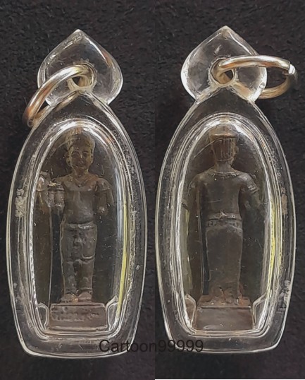 รูปหล่อเจ้าพ่อพระกาฬ ลพบุรีครับ พิมพ์ฐานเหลี่ยม ขนาดห้อยคอ เลี่ยมพร้อมใช้ครับผม