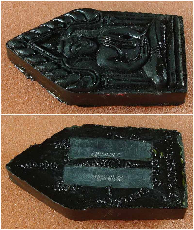 พระขุนแผนยอดขุนพล รุ่นแรก หลวงปู่นิเวศน์ วัดทุ่งกระเจ็ด จ.สุพรรณบุรี เนื้อสีดำองค์ครู ปี 2549