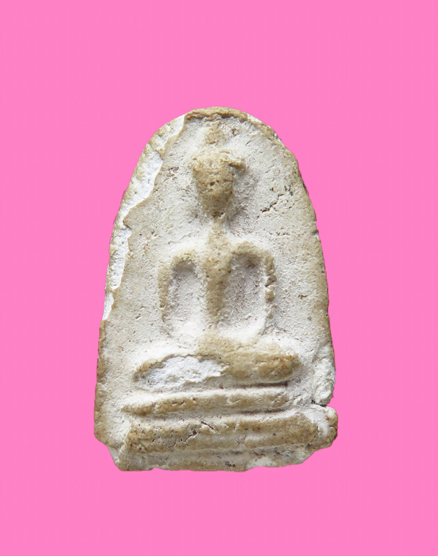 พระกรุวัดเงินคลองเตย พิมพ์เล็บมือฐานสูง พร้อมตลับเงินงานมือ