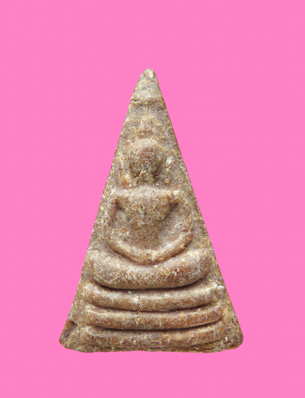 สมเด็จหน้าจั่ว เนื้อผงน้ำมันผสมว่าน เก่าพอควร