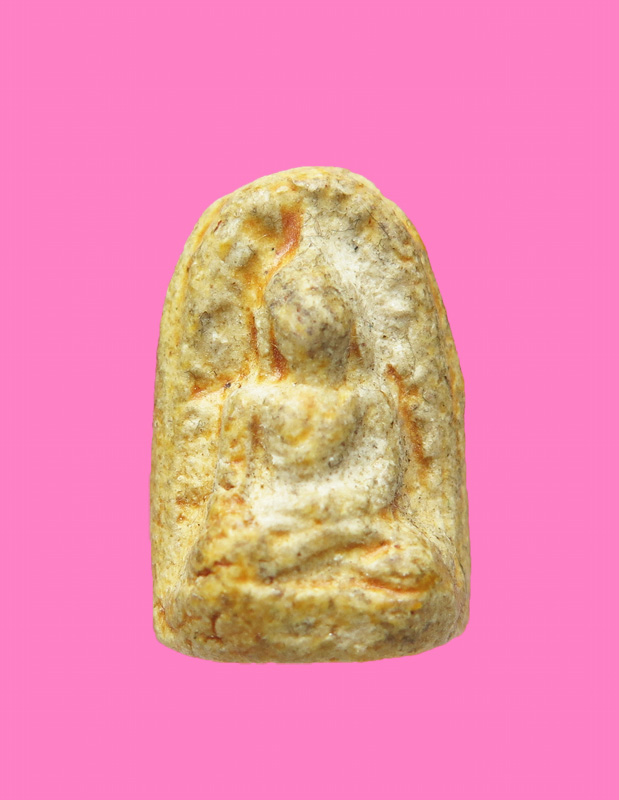 พระเล็บมือ เนื้อผง เคลือบ มีจาร