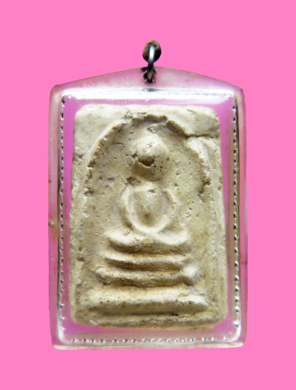 พระสมเด็จ พระครูสุพจน์ วัดสุทัศน์ รุ่นอินโดจีน ปี2484 พิมพ์ไกเซอร์ (เศียรโต) หลังยันต์