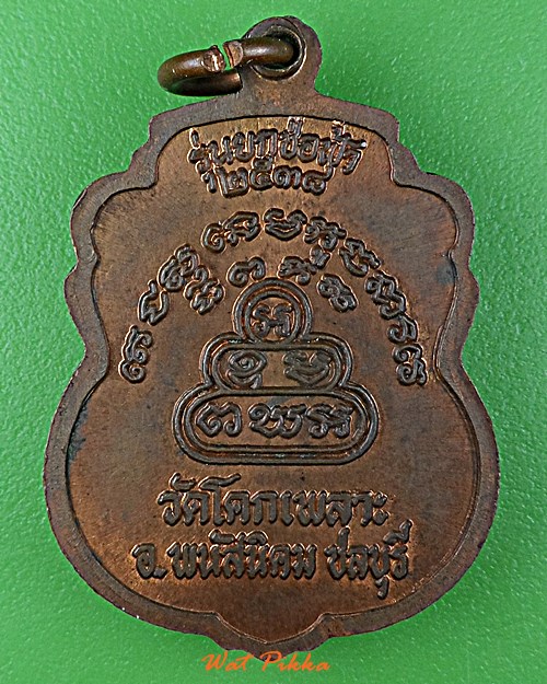 เหรียญหลวงพ่อเหล็ง วัดโคกเพลาะ ชลบุรี .D981.