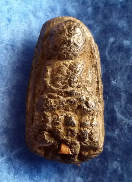 พระหลวงปู่ทวด อ.นอง วัดทรายขาว พิมพ์พระรอด ฝังตระกรุด (1) พ.ศ. 2514