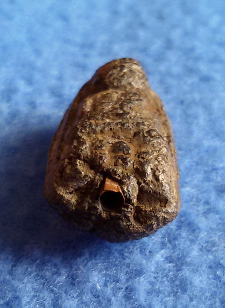 พระหลวงปู่ทวด อ.นอง วัดทรายขาว พิมพ์พระรอด ฝังตระกรุด (1) พ.ศ. 2514