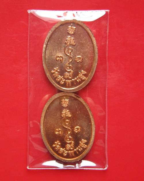 เหรียญเม็ดแตง หลวงปู่เอี่ยม วัดสะพานสูง ไม่ทราบปี  ขนาด 1.8 ซม กว้าง 1.3 ซม.