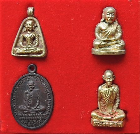 พระชุดหลวงพ่อเงิน วัดบางคลาน หลวงพ่อเดิม วัดหนองโพ รุ่นสร้างอุโบสถเงินล้าน ปี36 รวม 4 องค์ 