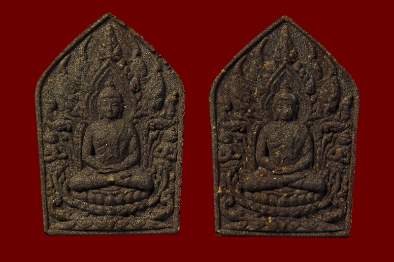 ขุนแผนพุทธเทวาพิมพ์เล็กเนื้อว่าน 108 มหาลาภ หลวงพ่อมนัส มนฺตชาโต พ.ศ.2558 หมายเลข 1721 + 2091