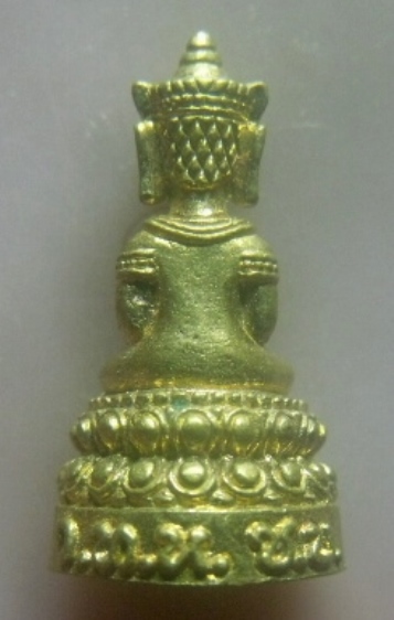 **เบา​ๆ​**รูปหล่อพระชัยโมลี หลวงปู่บุญ วัดทุ่งเหียง จ.ชลบุรี**เนื้อทองทิพย์ สวยๆ