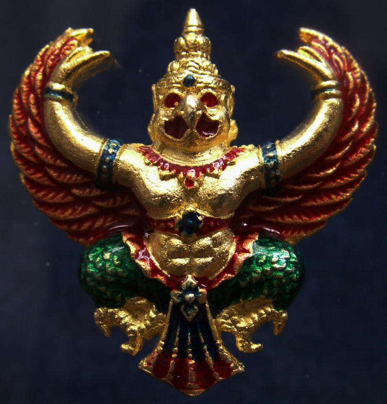 สวยดั่งทอง...พญาครุฑ พิธียกครุฑพ่าห์ ศาลจ.เบตง พ.ศ. 2555 เนื้อทองเหลืองกะไหล่ทองลงยา (19)