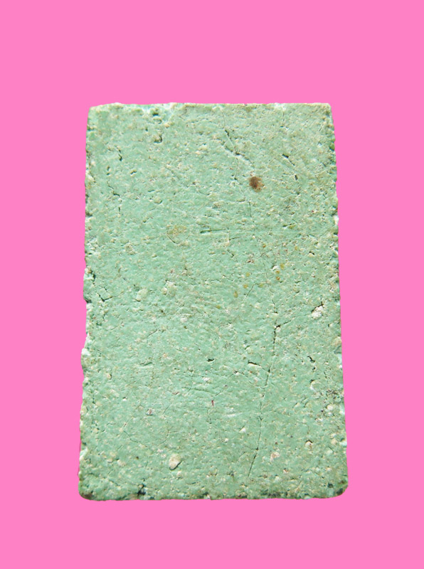 พระแก้วมรกต เนื้อผงว่าน พิมพ์สี่เหลี่ยม วัดบ้านโป่ง ปี09 พิธีใหญ่ 