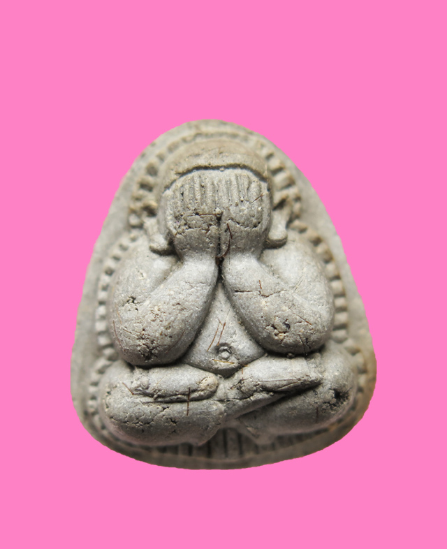 พระปิดตา มีเกสา หลังฝั่งพลอย หลวงปู่ม่น วัดเนินตามาก