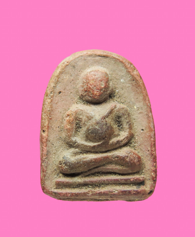 พระเนื้อดิน พิมพ์พระสังกัจจาย หลวงพ่อเข่ง วัดใหม่พระพิเรนท์