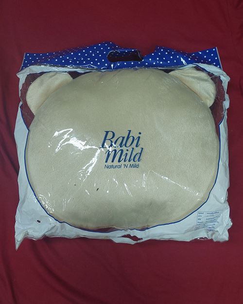 (ปิด89-)หมอนอิงรูปหมี Babimild 14x12นิ้ว (สภาพไม่ได้ใช้)