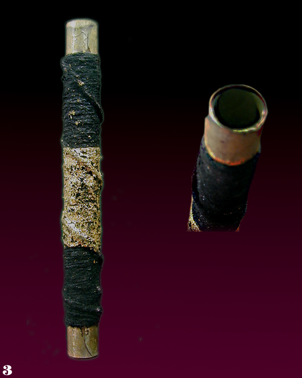 ตะกรุดมหามงคล ขนาด 5 นิ้ว จารมือพร้อมถักและลงรักปิดทองโดยอ.ทรงพลเมื่อ ปี 2558 ........เคาะเดียวแดง  